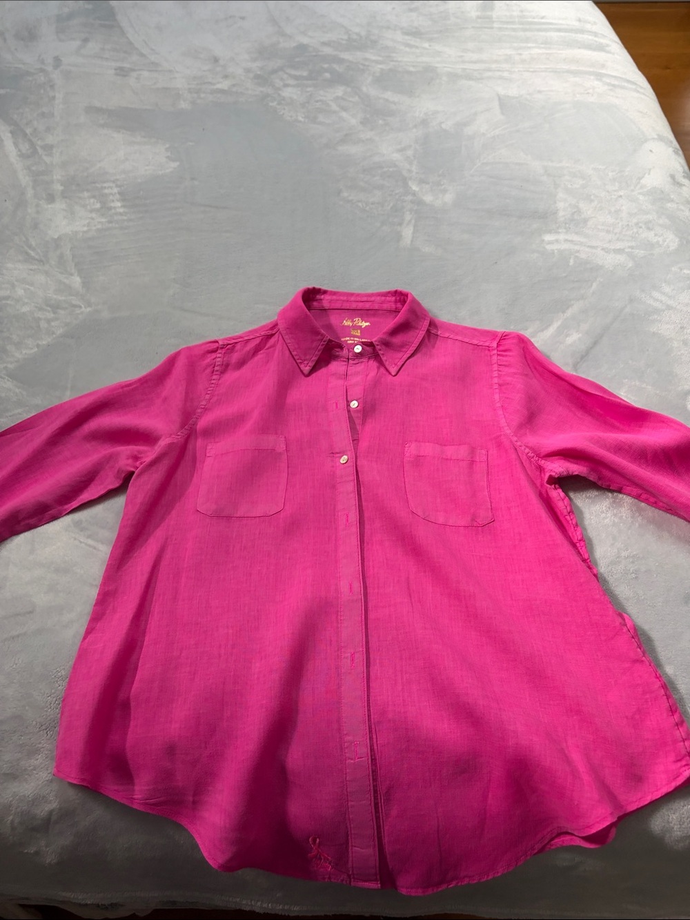Lilly Pulitzer Hot Pink Button-Down Shirt